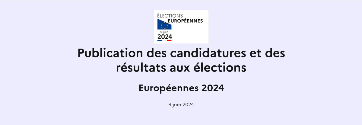 Résultats élections Européennes 2024