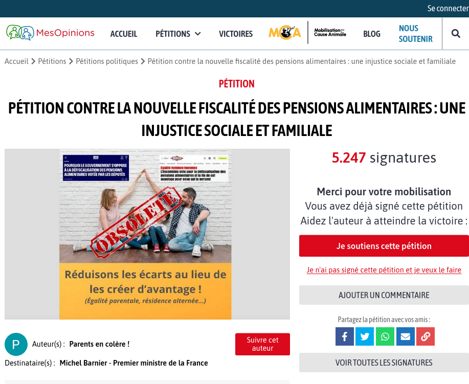 Une pétition atteint 5000 signatures en 3 jours !