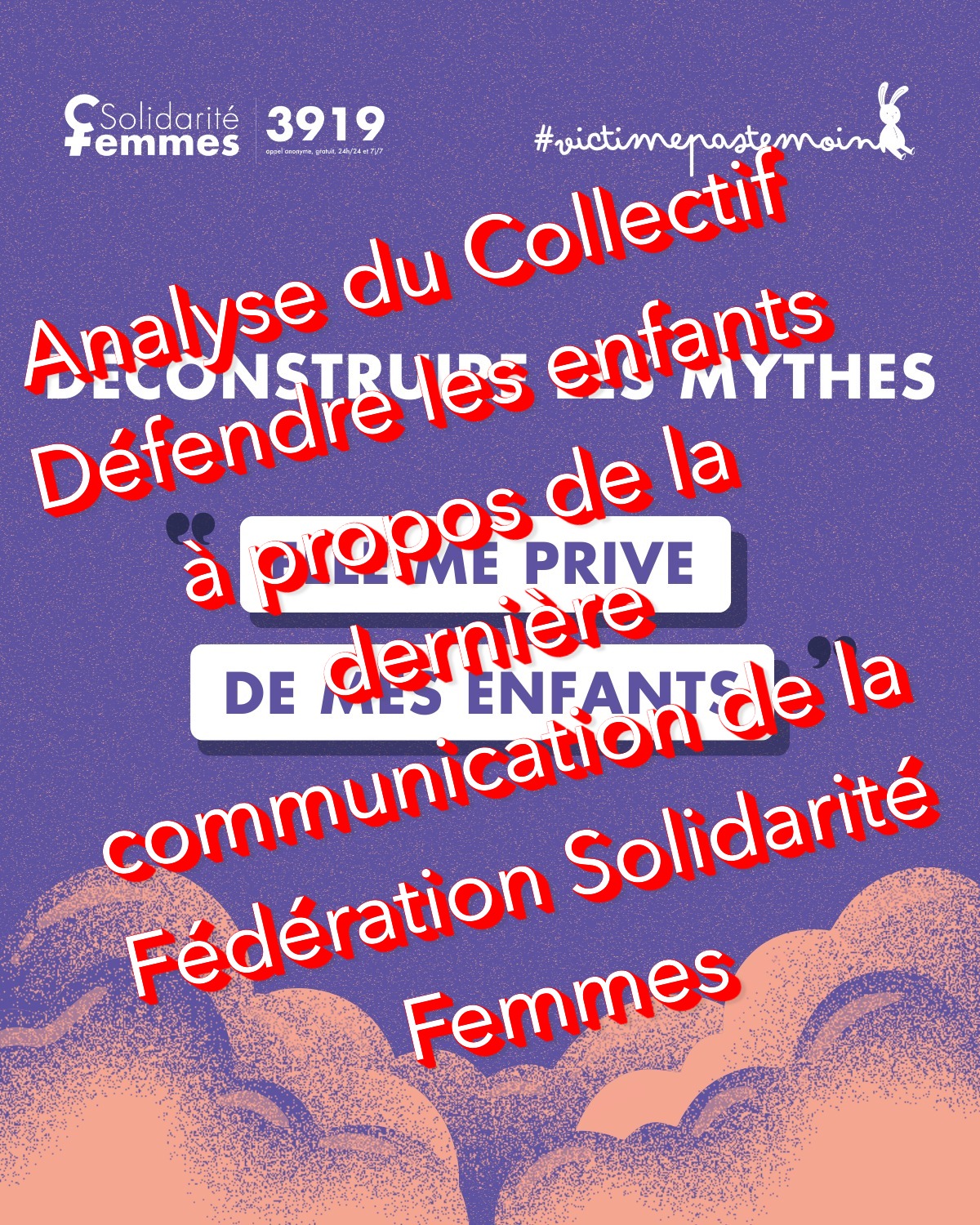 Beaucoup d’étonnement après la dernière communication de la Fédération « Solidarité Femmes »