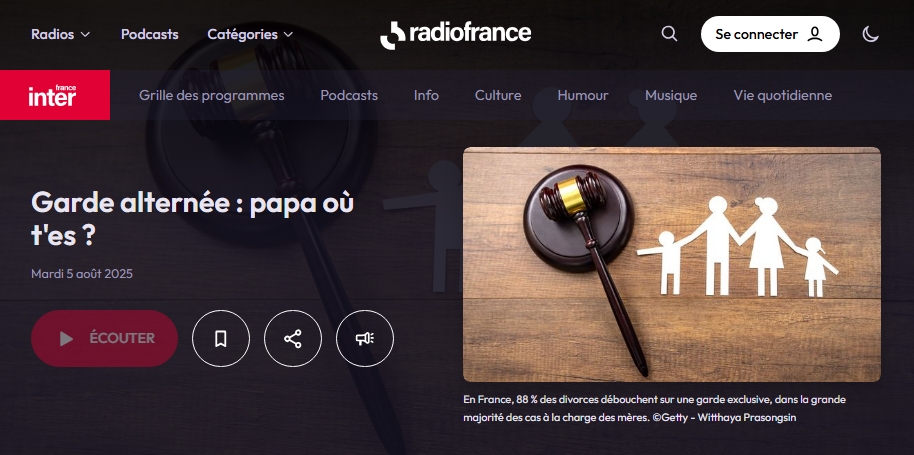Laurent Guerleau au « Débat de midi » de France Inter : une voix forte pour l’égalité parentale et les droits de l’enfant