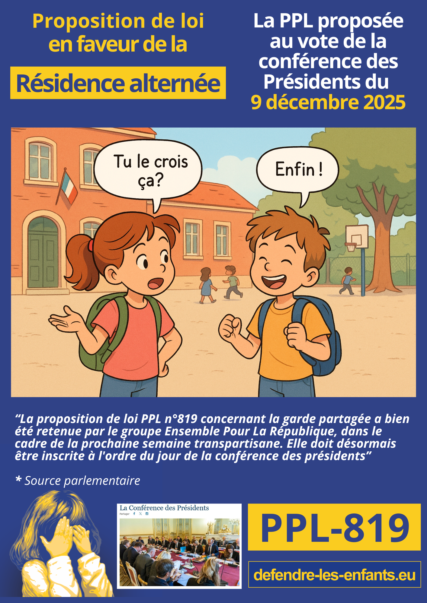 Actualités de la semaine : L’ordre du jour s’ouvre à la PPL 819 et des interpellations majeures sur l’autorité parentale et les inégalités fiscales