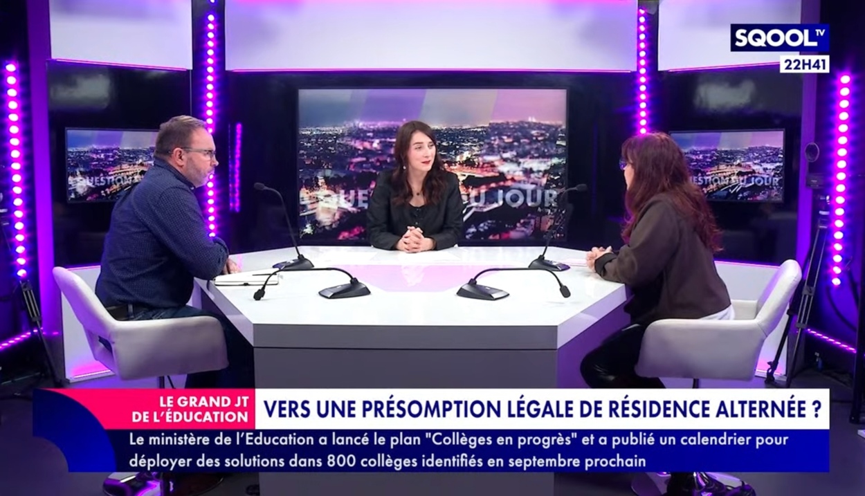 Résidence alternée : une première prise de parole télévisée majeure